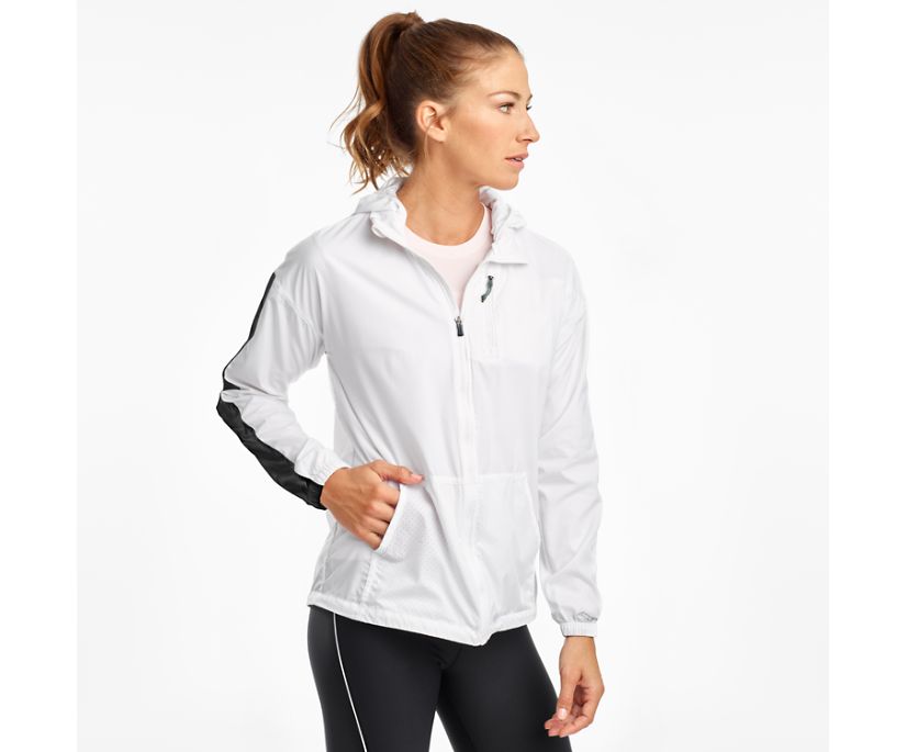 Chaquetas Saucony Packaway Mujer Blancos | México 273DFMN
